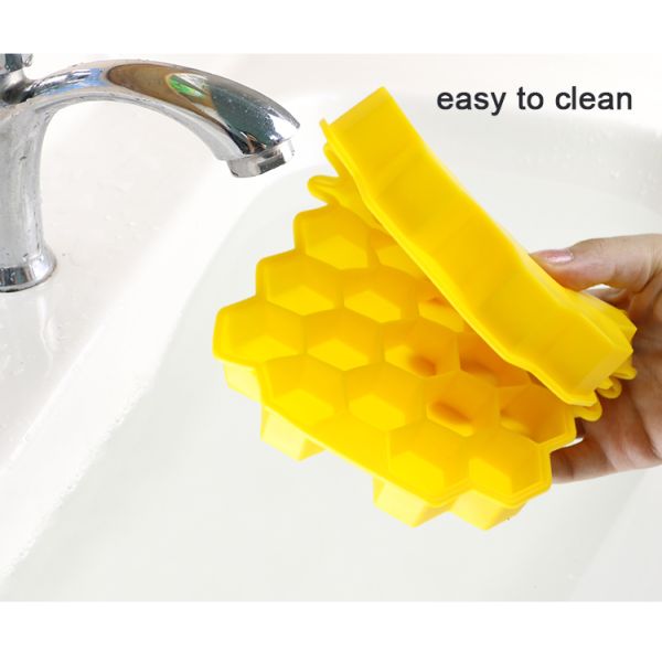 BPA Free Honeycomb Ice Cube Mold , Food Grade Rubber Ice Cube Trays