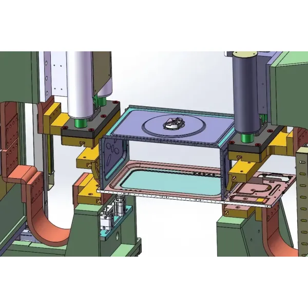 Manual loading and unloading automatic multi-head gantry wire mesh welding machine