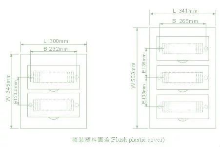 Power Weatherproof Distribution Board IP65 Easy Installation Surface Mounting Type
