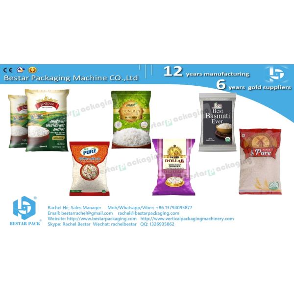 Bestar automatic weighing and packaging machine with 4 heads linear weigher BSTV-550BZ