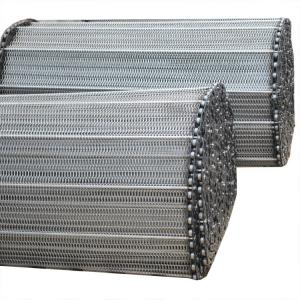 China Balanced Weave Conveyor Belt Stainless steel Balanced Weave conveyor belt Food Grade wire mesh conveyor belt with chains wholesale