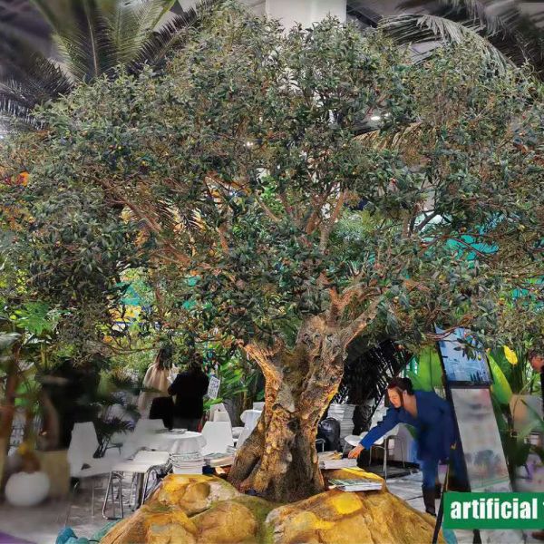 Factory Price Large Artificial Olive Tree, a Large Ornamental Fiberglass Tree for Indoor Restaurants and Shopping Malls