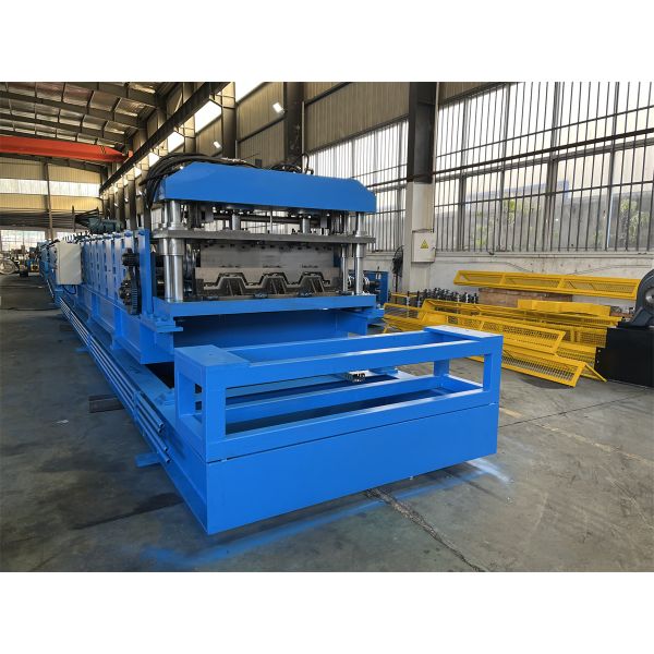 1220mm Coil Width Floor Deck Roll Forming Machine with 1 Station Embossing