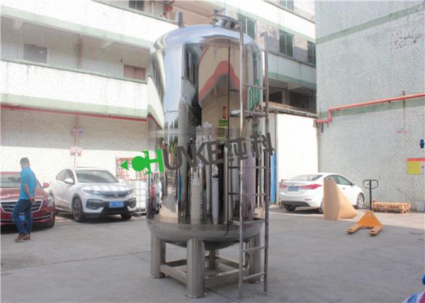 5T SS RO Water Storage Tank For Liquid Storage / Closed Sterile liquid Storage Tank With Stairs