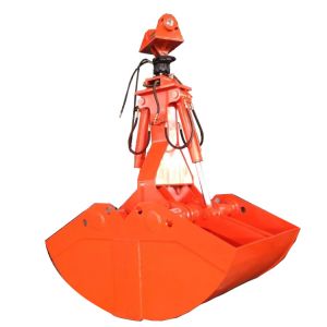 China Q235 Excavator Clamshell Bucket Mini Big Up Close Rotating Or Non - Rotating wholesale