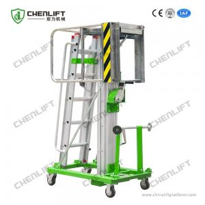 China 125kg Load 3.2m Lifting Height Hand Winch Elevating Work Platform on sale