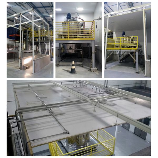 SS316 Automatic Horizontal Bottom Discharge Centrifuge For Starch Extraction