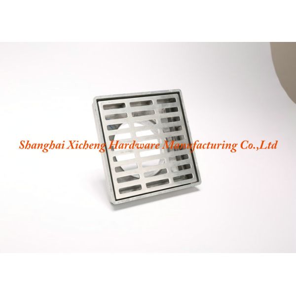 Aluminum Metal Square Floor Drain Cover ISO9001 Certificate Floor Drainer Strainer