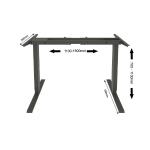 Adjustable Height Office Desk Extendable Computer Table with Wood Style Panel