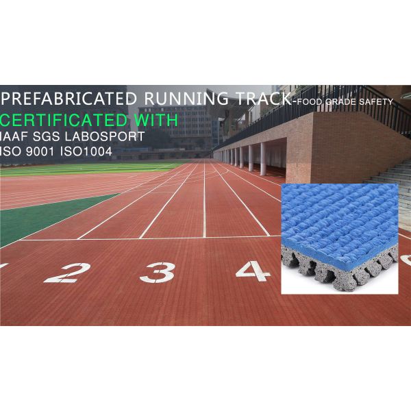 Athletic Prefabricated Running Track Synthetic Long Jump Runway 20m