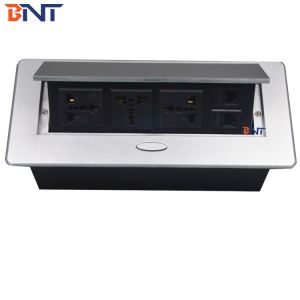 multi-functional configuration smart desktop hidden pop-up socket /furniture