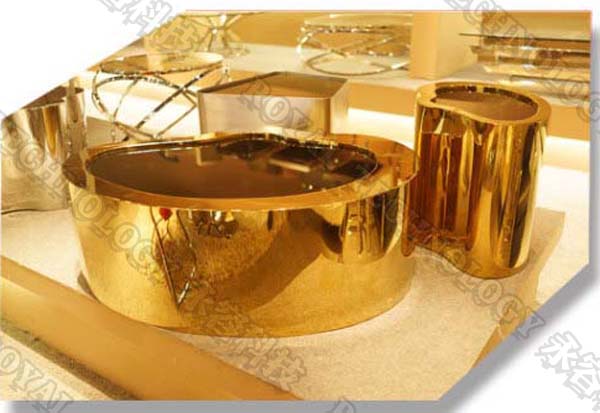 Hardware Decorative Pvd Gold Plating Machine , ZrN Light Gold Ion Plating System