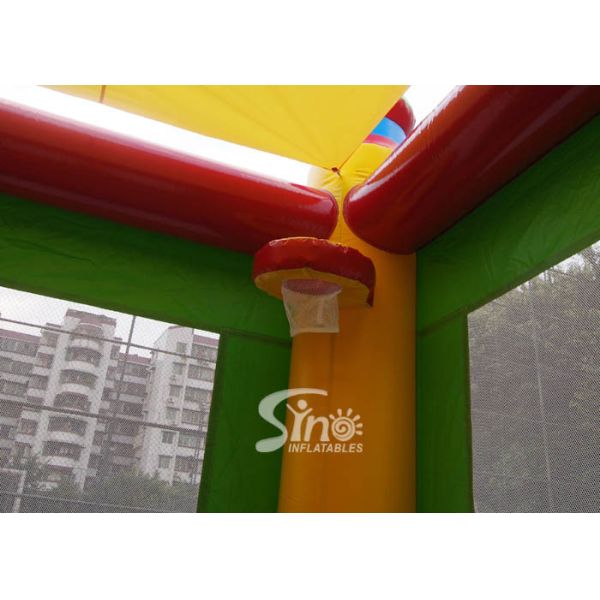 5in1 colorful commercial kids inflatable combo game with slide for outdoor from guangzhou inflatables