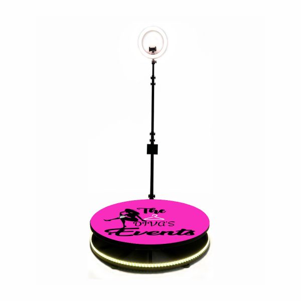 Automatic 360 Video Booth Platform Spinner Enclosure Bullet Time adjustable