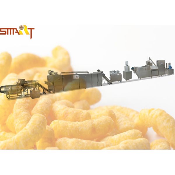Stainless Steel Maize Corn Puff Snack Machine With Extrusion System
