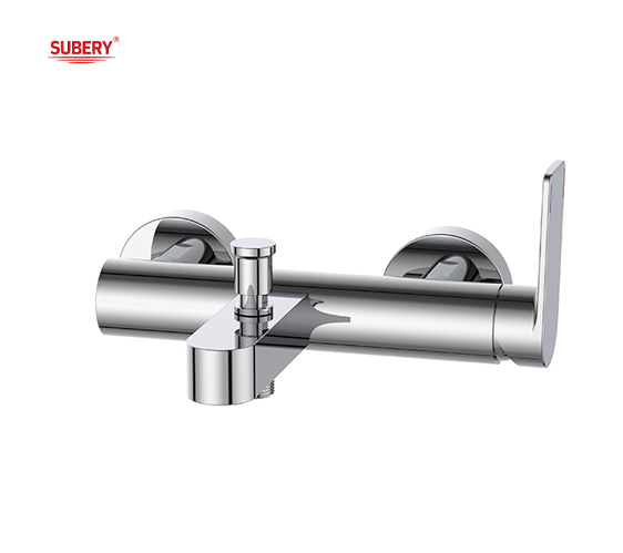 OEM Single Lever Bathtub Bath Shower Faucet Mixer Bathroom Chrome ODM Round Classical Design