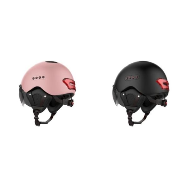 Integrated Mold Forming Inbuilt Camera Smart Bike Helmet With Remote Control Taillight