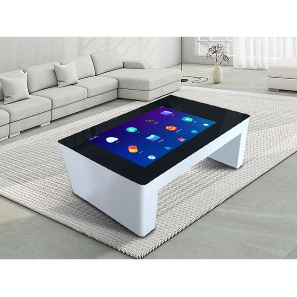 43 Inch LCD Advertising PCAP Smart Coffee Table With Touch Screen