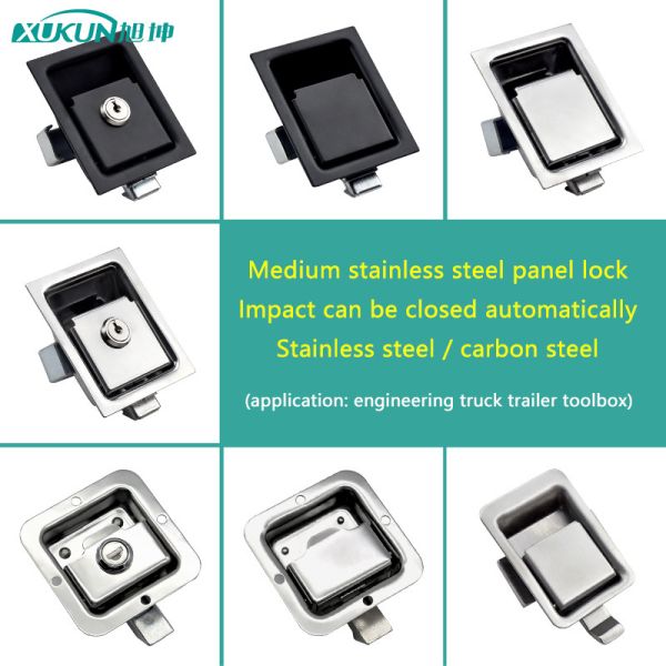 Carbon Steel Paddle Handle Locking Latch For Special Vehicles Modified Vehicles