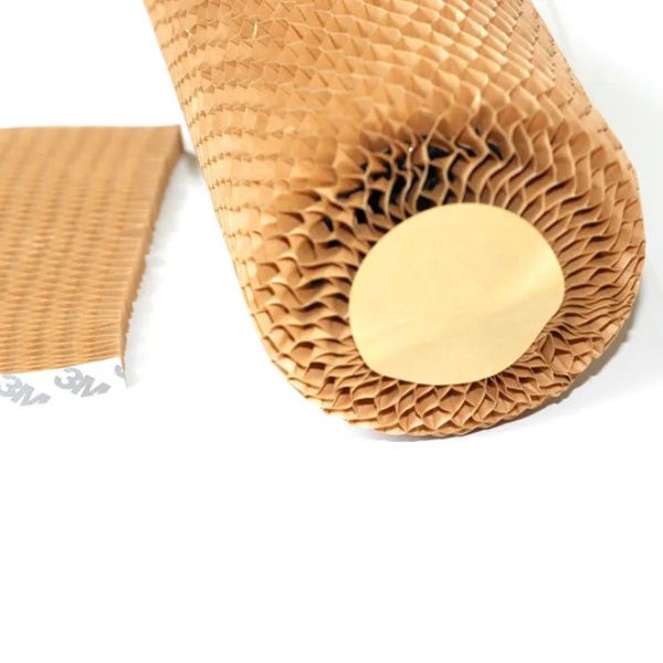 Compostable Honeycomb Packing Paper For Wine Cushioning Wrap Paper Roll