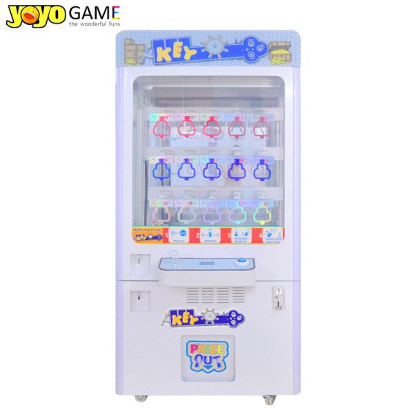 Coin Operated Key Master Game Golden Key Prize Vending Game Machine With Bill Acceptor