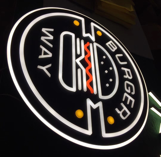 Round 3d Backlight ODM UL Extra Large Light Up Letters