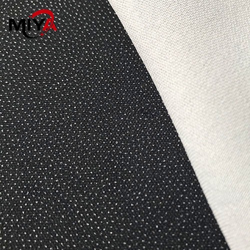 Water Jet Plain Weaving Fusing Interlining Fabric PA Double Dot