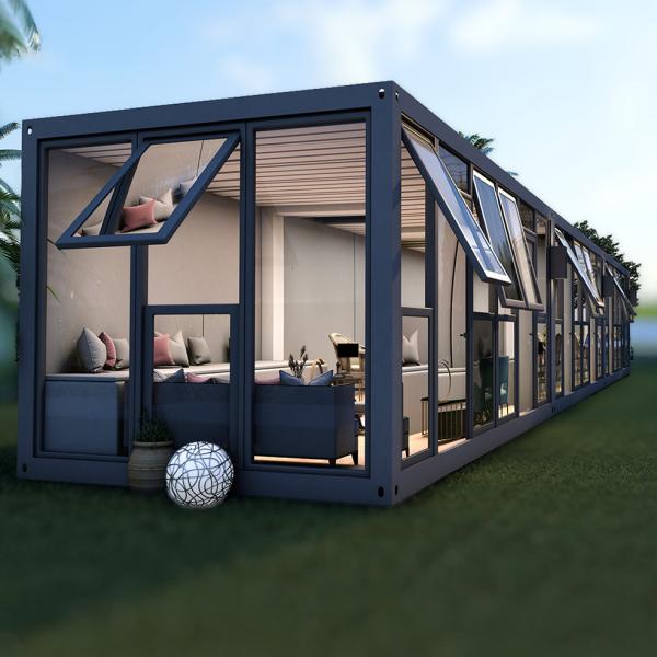 Quality Carport Movable Prefab Container House 20ft Shipping Container Cabin for sale