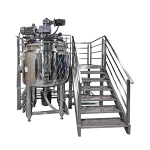 China Vacuum Making Mixer Machine Emulsifying Homogenizer Tank SUS304/316 Large mixing and emulsifying machinery wholesale
