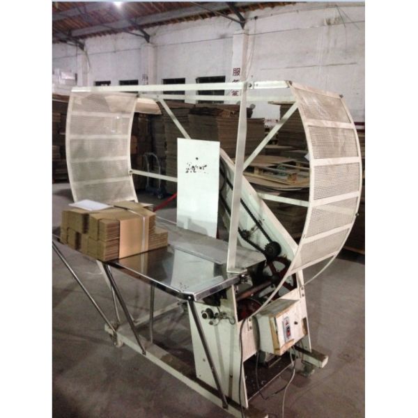 Semi Automatic Corrugated Carton Machinery / Wrapping Machine For Paper Box