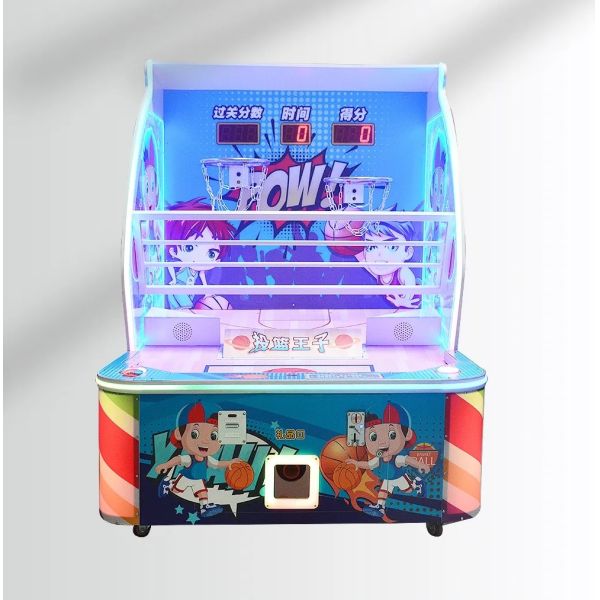 Children's Pop A Shot Arcade Basketball Game Machine 2 Players Coin Operated