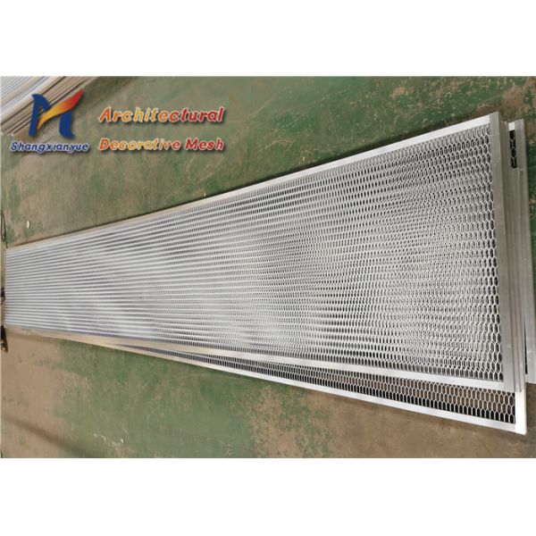 Balcony Decorative Expanded Metal Sheet 20m Mild Steel Aluminium Alloy