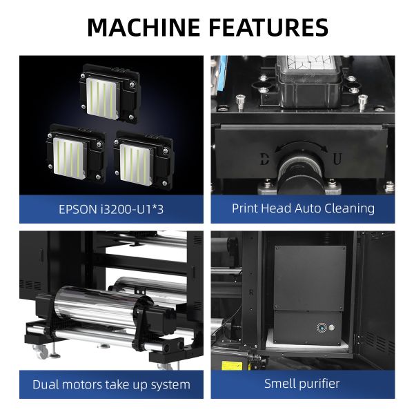 Multifunctional UV DTF Printer Digital Printing Machine For Wood Glass Ceramic Plastic