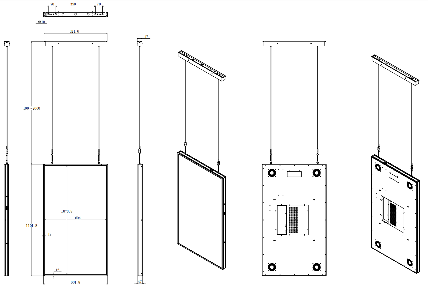 49inch LCD Window Display