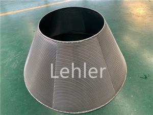 China Centrifuge Wedge Wire Screen Basket Conical Type SS316L Material Smooth Wire Surface wholesale