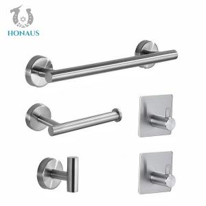 China 5 Pieces Bathroom Shower Accessories Wall Mounted Towel Racks 10KG capacity wholesale
