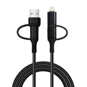 China 1M Customized Fast Data Transfer Braided Cable 4 in 1 USBA to TypeC and Type C to Type C for Charging wholesale