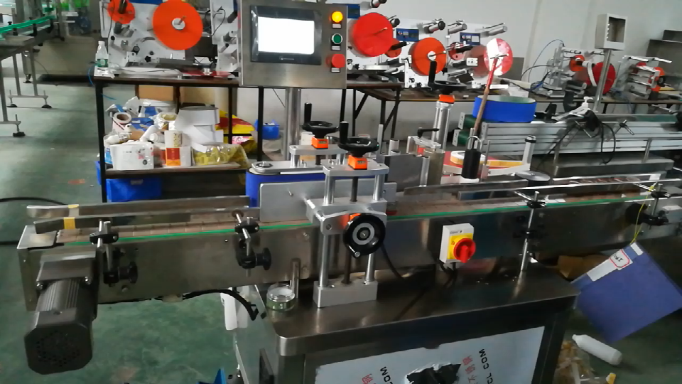 Energy Saving Automatic Sticker Applicator Machine PLC Control System