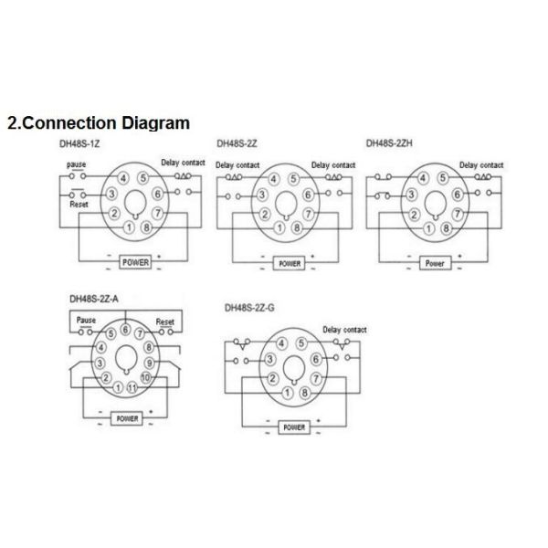 DH48S-S high quality AC 220V repeat cycle SPDT time relay with socket DH48S series 220VAC delay timer with base