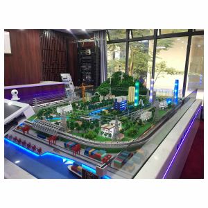 Residential Urban Model Architecture 1:100 Scale Model With Parks Roads Water