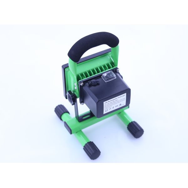 10W LED emergency Flood light Working lamp portable rechargeable floodlight with 18650 Lilion battery