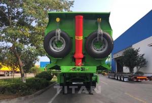 China Diesel Heavy Duty Semi Trailers 4 Axle Hydraulic Dump Truck 28-48m3 40-80T wholesale