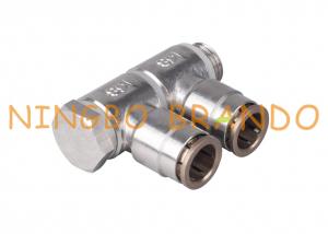 China Double Male Banjo Push To Connect Air Line Fittings 1/8'' 1/4'' 6mm 8mm on sale