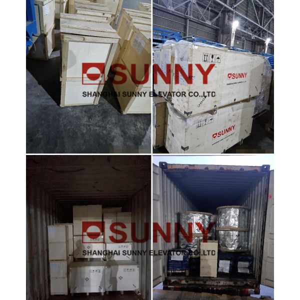 AC220V Escalator Geared Traction Machine With Microcomputer Frequency Control