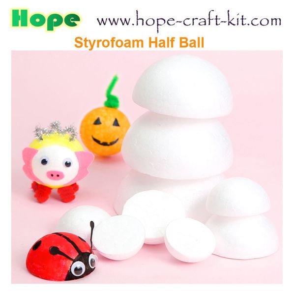 EPS Styrofoam Foam Half Ball Cone Star Heart for Kids Hobbies DIY Material OEM ODM Various Shapes Size STEM INNOVATION
