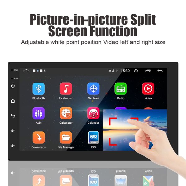 Universal 9/10.1 Inch CarPlay Android GPS Navigation Player for Double 2 Din Car Radio