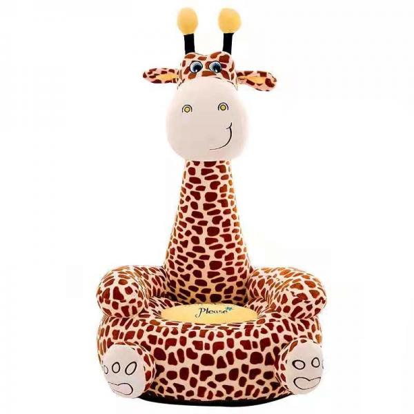 Quality Giraffe Kids Plush Sofa Cartoon Animal Little Sofa Kindergarten Baby Chair for sale