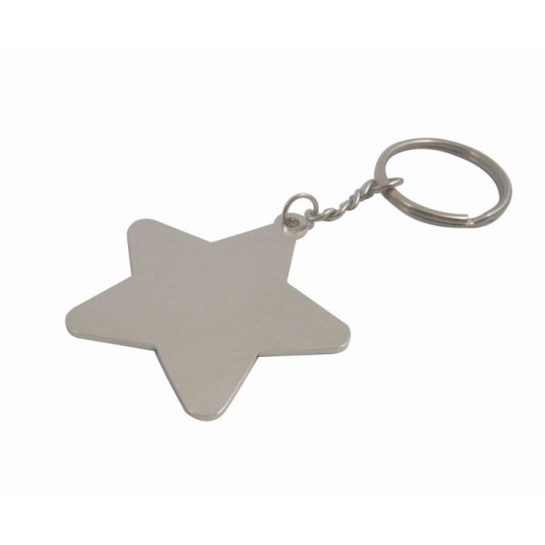Great Gifts Metal Promotional Pentagram Keychain Logo Customized
