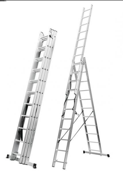 En131 10.58m 3x15 Multipurpose Aluminium Foldable Ladder