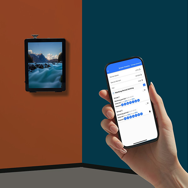 Wall Mounted Black Aromatherapy Diffuser Appearance Color Black/White